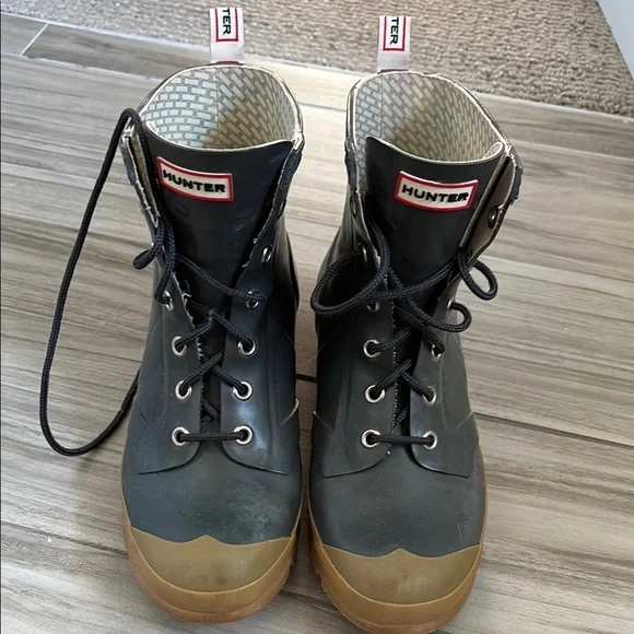 Hunter Two-Tone Outdoor Boots Hunter Original Stripe Two Tone Blue Tall Rain Boots - Women  main image 2